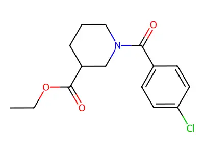 Ethyl 1-(4-chlorobenzoyl)piperidine-3-carboxylate structure