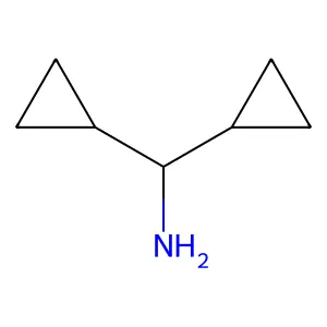 (Dicyclopropylmethyl)amine structure