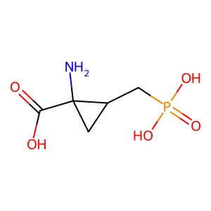 2-Amino-2,3-methano-4-phosphonobutanoic acid structure