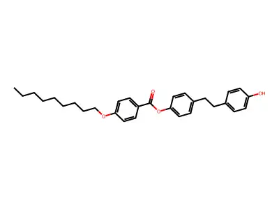 4-(4-Hydroxyphenethyl)phenyl 4-(nonyloxy)benzenecarboxylate structure