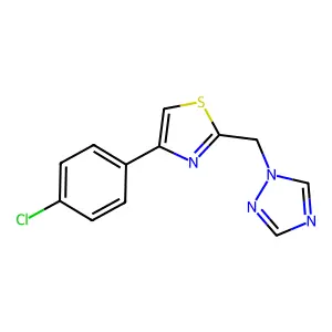 1-{[4-(4-chlorophenyl)-1,3-thiazol-2-yl]methyl}-1H-1,2,4-triazole structure