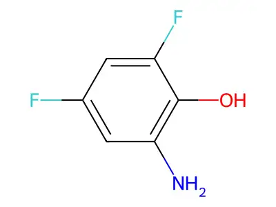 2-Amino-4,6-difluorophenol structure