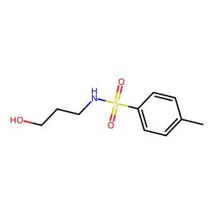 N-(3-hydroxypropyl)-4-methylbenzenesulfonamide structure