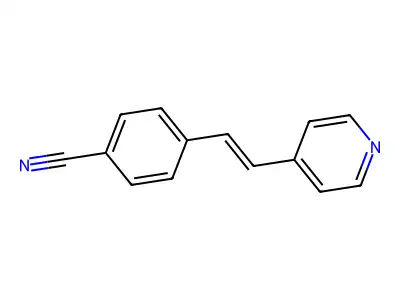 Benzonitrile, 4-[(1E)-2-(4-pyridinyl)ethenyl]- structure