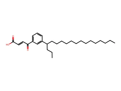 4-(3-十八烷-4-基苯基)-4-氧代丁-2-烯酸 structure