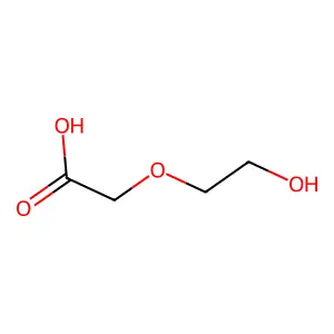 (2-羟乙氧基)乙酸 structure