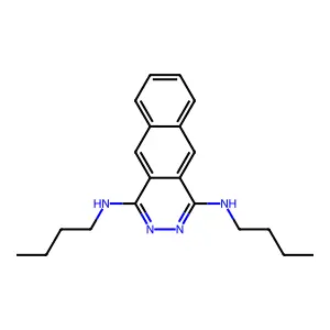 1,4-Bis(butylamino)benzo(g)phthalazine structure