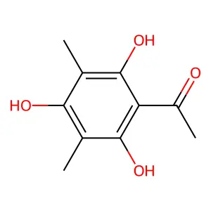 1-(2,4,6-Trihydroxy-3,5-dimethylphenyl)ethanone structure