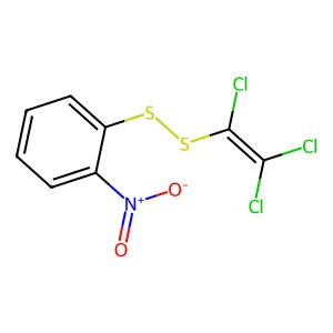 2-硝基苯基1,2,2-三氯乙烯基二硫醚 structure