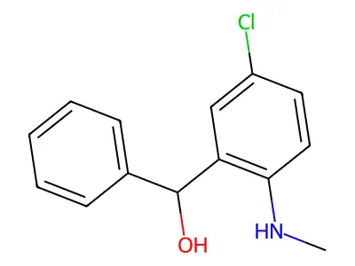 [5-Chloro-2-(methylamino)phenyl](phenyl)methanol structure