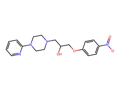 1-(4-Nitrophenoxy)-3-[4-(pyridin-2-yl)piperazin-1-yl]propan-2-ol structure