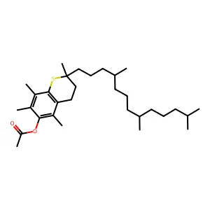 1-Thio-alpha-tocopherol structure