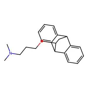 9,10-Ethanoanthracene, 9,10-dihydro-9-(3-dimethylaminopropoxy)- structure