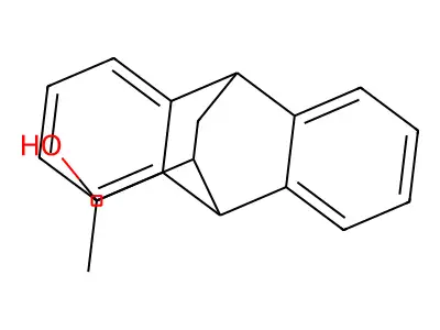 9,10-Dihydro-11-(1-hydroxyethyl)-9,10-ethanoanthracene structure
