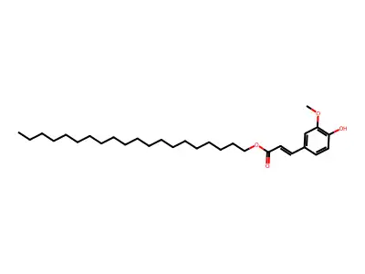 Icosyl 3-(4-hydroxy-3-methoxyphenyl)prop-2-enoate structure