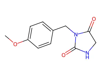 3-(4-Methoxybenzyl)imidazolidine-2,4-dione structure
