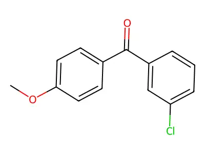 (3-Chlorophenyl)(4-methoxyphenyl)methanone structure