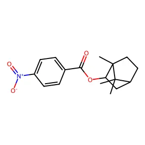 Bicyclo[2.2.1]heptan-2-ol, 1,7,7-trimethyl-, 4-nitrobenzoate, exo- structure