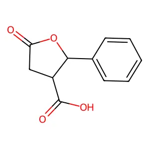 5-Oxo-2-phenyloxolane-3-carboxylic acid structure