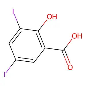 3,5-Diiodosalicylic acid structure