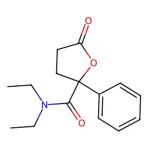 四氢-N,N-二乙基-5-氧代-2-苯基-2-呋喃甲酰胺 structure