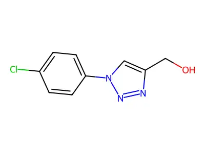 [1-(4-chlorophenyl)-1H-1,2,3-triazol-4-yl]methanol structure