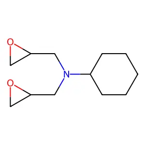 N,N-双(2,3-环氧丙基)环己胺 structure