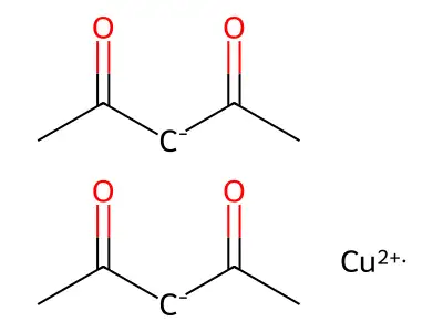 乙酰丙酮铜 structure