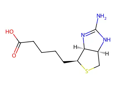 5-(2-氨基-3a,4,6,6a-四氢-1H-噻吩并[3,4-d]咪唑-6-基)戊酸 structure