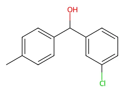 (3-Chlorophenyl)(p-tolyl)methanol structure