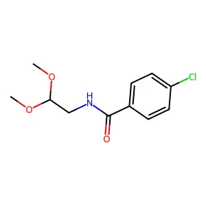 4-chloro-N-(2,2-dimethoxyethyl)benzamide structure