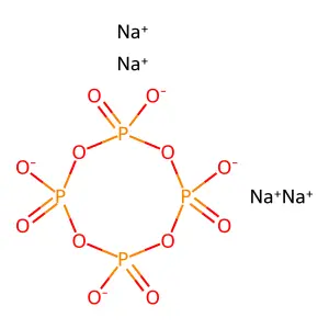 Sodium tetrametaphosphate structure