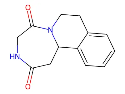 (1,4)Diazepino(7,1-a)isoquinoline-2,5-dione, 1,3,4,7,8,12b-hexahydro- structure