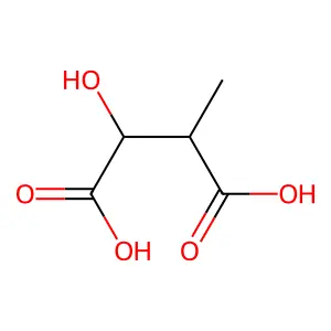 (2S,3S)-2-hydroxy-3-methylbutanedioic acid structure