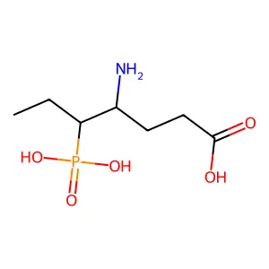 4-氨基-5-膦基庚酸 structure