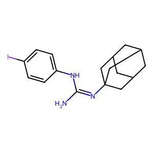 1-(4-Iodophenyl)-3-(1-adamantyl)guanidine structure