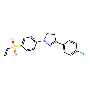 3-(4-Chlorophenyl)-4,5-dihydro-1-(4-(vinylsulphonyl)phenyl)-1H-pyrazole structure