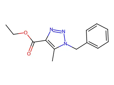 Ethyl 1-benzyl-5-methyl-1H-1,2,3-triazole-4-carboxylate structure