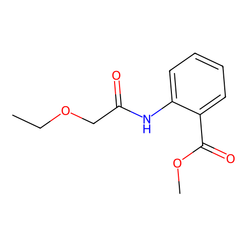 Methyl (2-ethoxyacetamido)benzoate structure