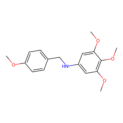 N-(4-Methoxybenzyl)-3,5-trimethoxyaniline structure