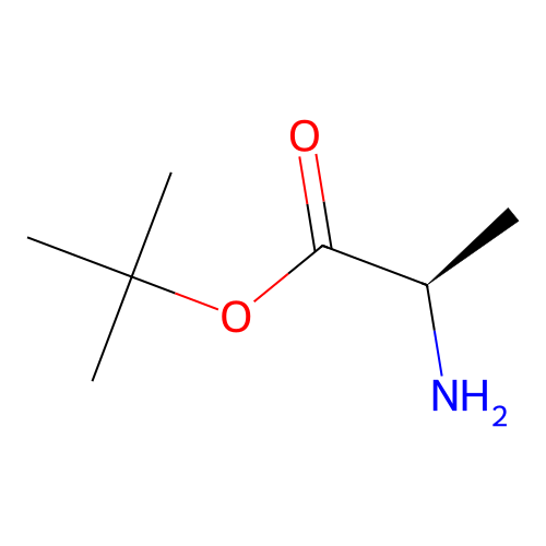tert-butyl (2R)-2-aminopropanoate structure