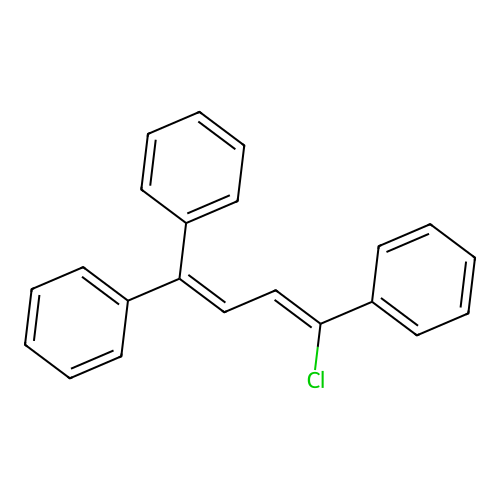 [(1Z)-1-chloro-4,4-diphenylbuta-1,3-dienyl]benzene structure