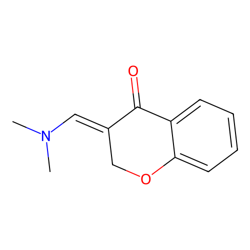 (3E)-3-[(dimethylamino)methylidene]-3,4-dihydro-2H-1-benzopyran-4-one structure