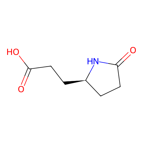 3-[(2S)-5-oxopyrrolidin-2-yl]propanoic acid structure