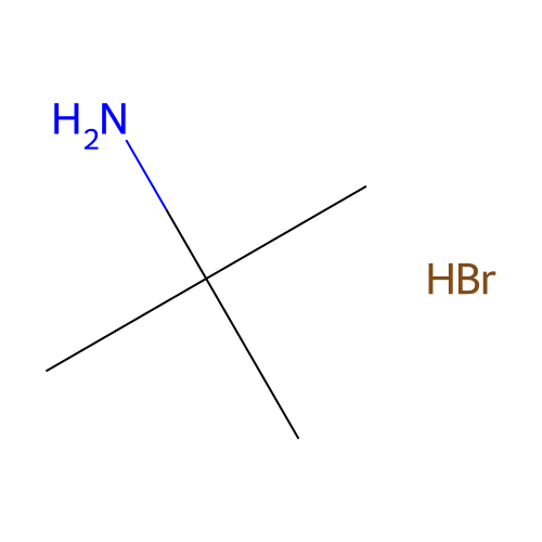 2-Propanamine, 2-methyl-, hydrobromide structure