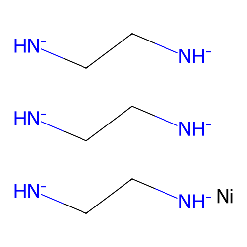 Tris(ethylenediamine)nickel(2+) dichloride structure