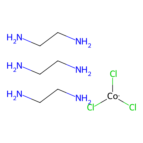 乙烷-1,2-二胺三氯钴 structure