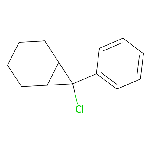 7-Chloro-7-phenylbicyclo[4.1.0]heptane structure