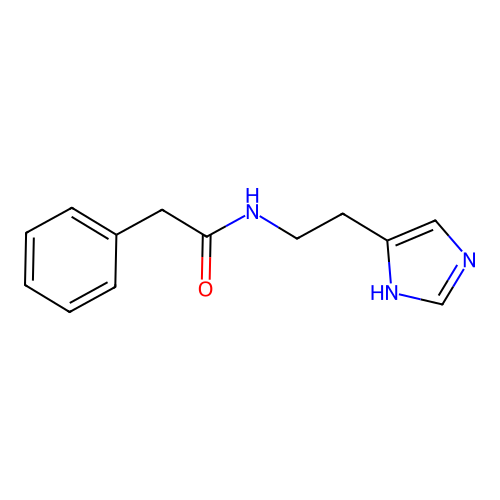 N-[2-(1H-imidazol-5-yl)ethyl]-2-phenylacetamide structure