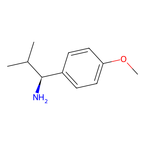 (S)-1-(4-Methoxyphenyl)-2-methylpropan-1-amine structure